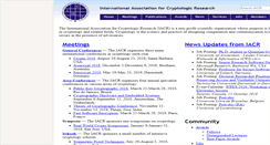 Desktop Screenshot of iacr.org